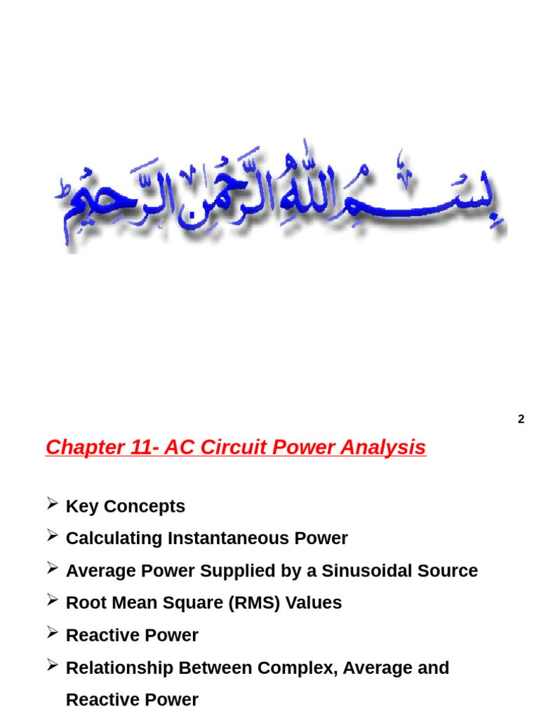 Active Power in AC Circuits Analysis | PDF | Electric Power | Ac Power