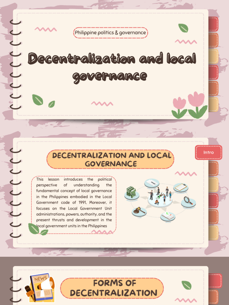 Decentralization and Local Governance Maestro Gache | PDF | Governance ...