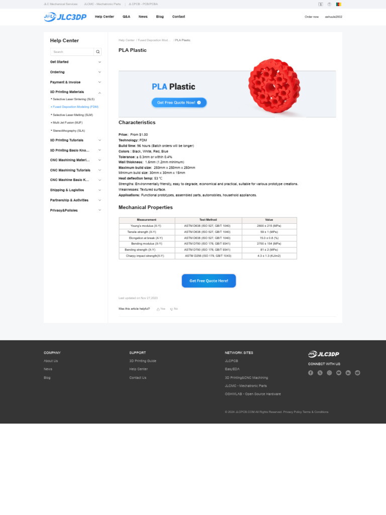 PLA Plastic | PDF | 3 D Printing | Business Process