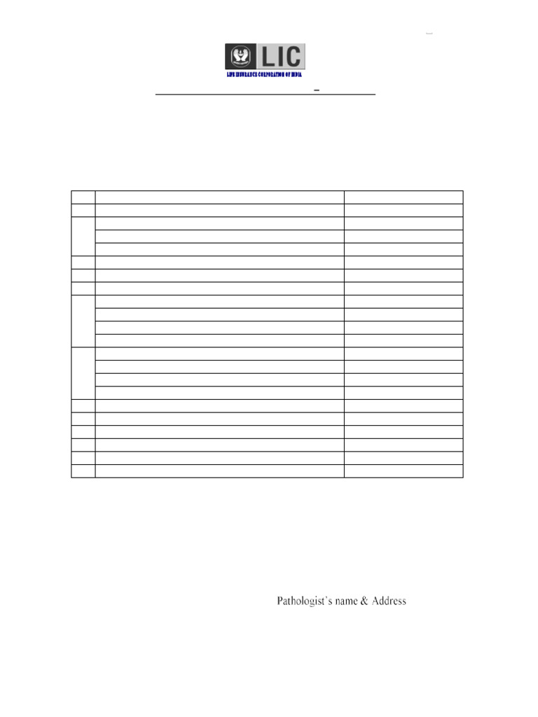 Special Bio-Chemical Tests Form SBT-13 | PDF | Wellness