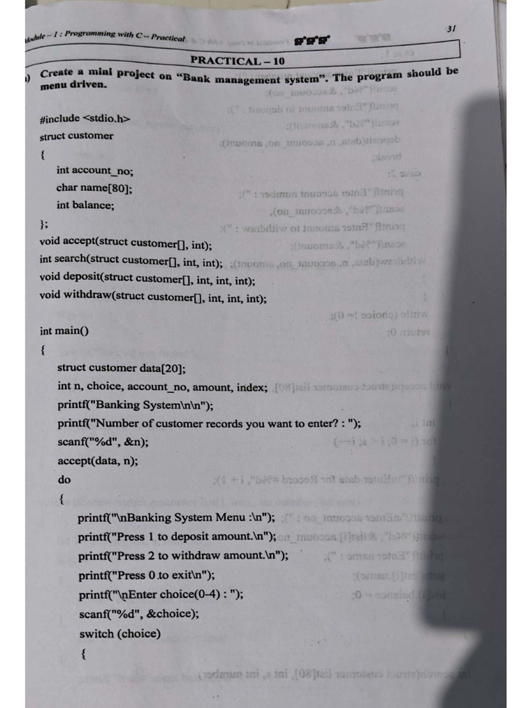 C Programming Practical 10 | PDF