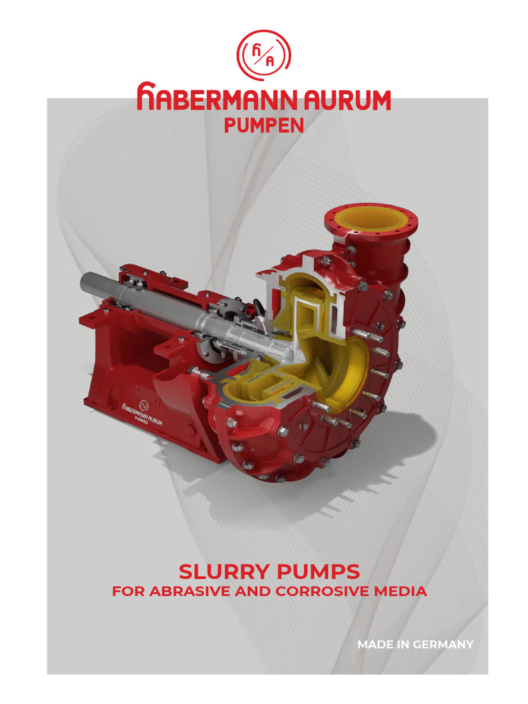 Habermann Slurry Pumps | PDF | Pump | Wear