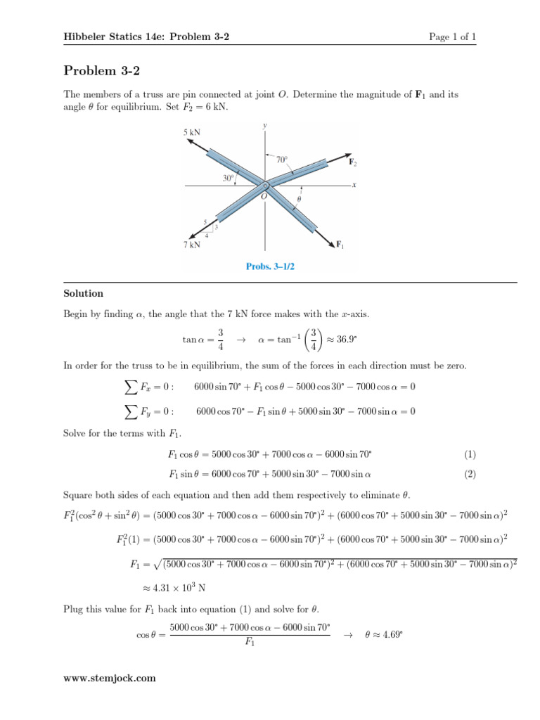 Chapter 3 Mechanics - Problems - 14th - EDITION | PDF | Angle | Tension ...