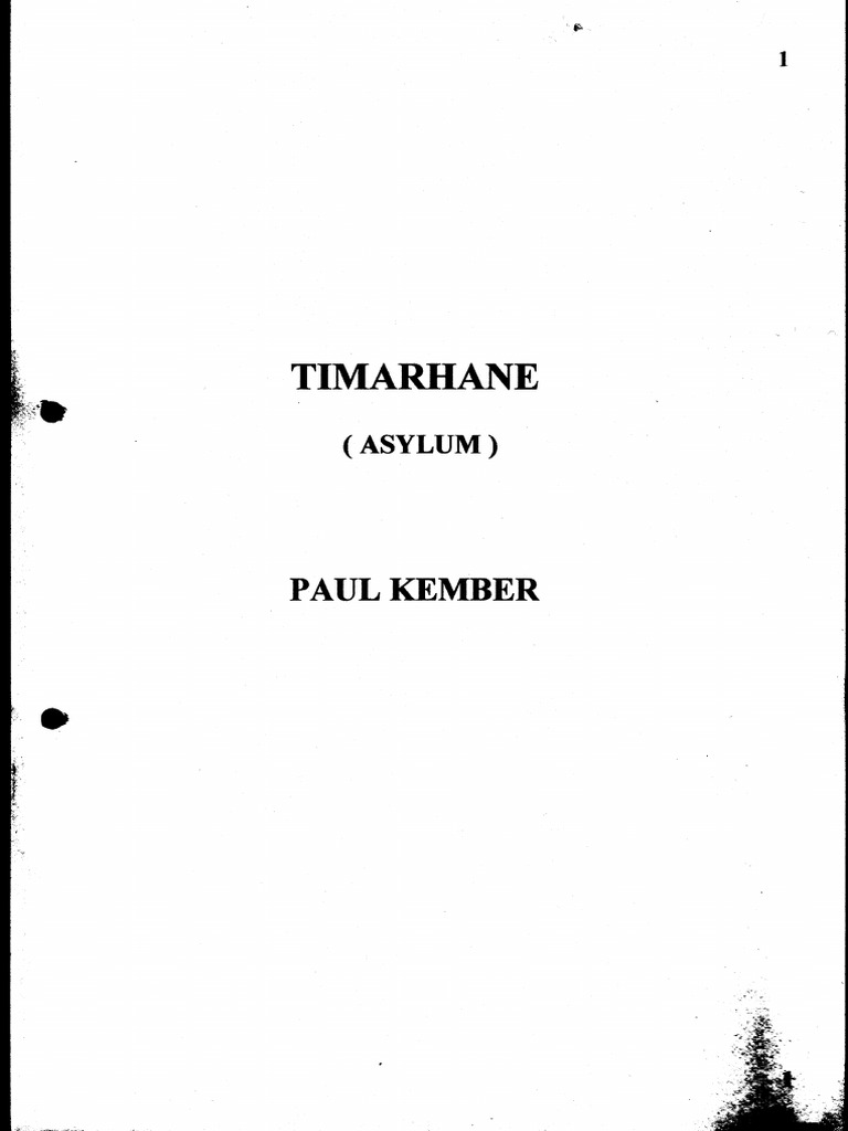 Tımarhane Asylum Paul Kember PDF