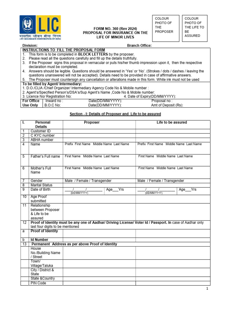 (Dd/mm/yyyy) (Dd/mm/yyyy) | PDF | Insurance | Identity Document