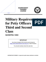 US Navy Course NAVEDTRA 14504 - Military Requirements For Petty Officers Third and Second Class