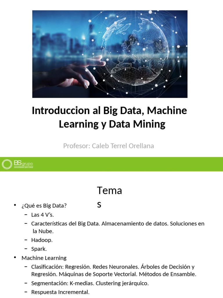 S1 - Clase 1 - Big Data | PDF | Computación en la nube | Apache Hadoop