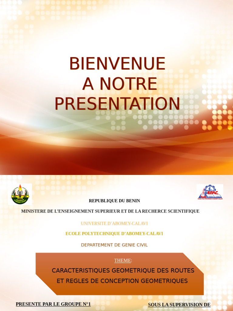 2-3-Ppt Caracteristiques Geometrique Des Routes Et Regles de Conception ...