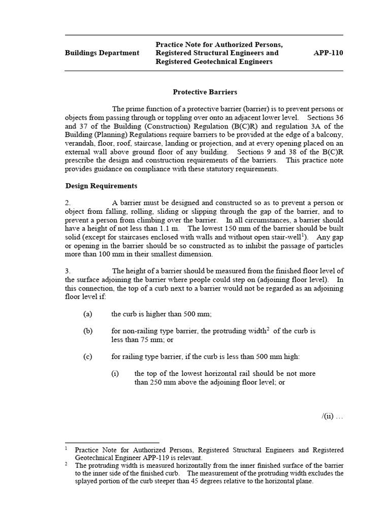 Protective Barrier Design Guidelines | PDF | Computers