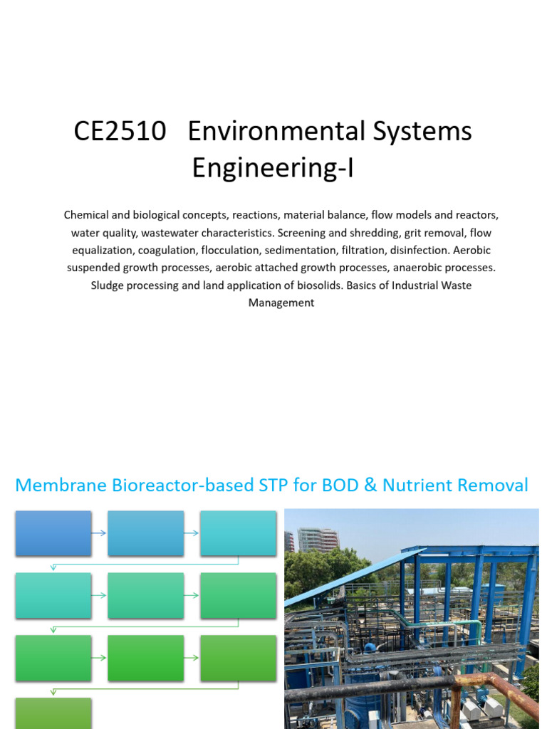 Topic 1 - Water & Wastewater Treatment Processes-2023 | PDF | Sewage ...