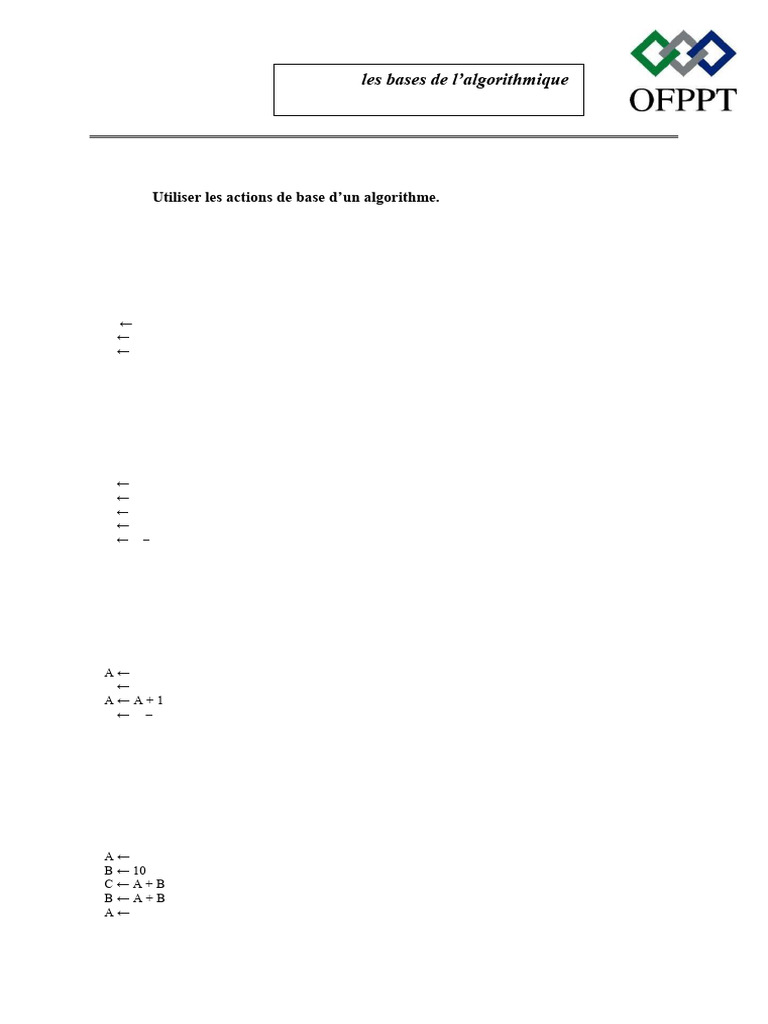 Exercices d'algorithmique de base | PDF | Polynôme | Algorithmes