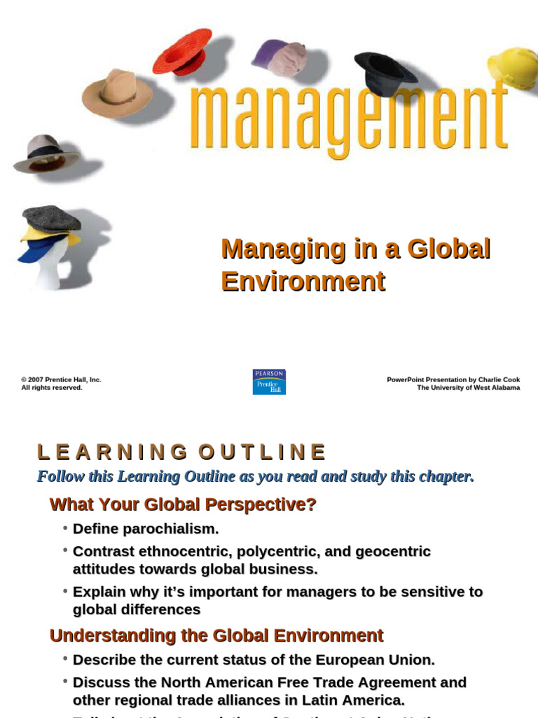 Managing in a Global Environment Guide | PDF | Trade Agreements ...
