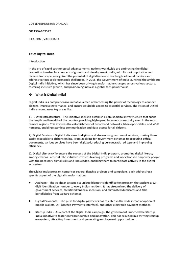 Digital India Pdf Computer Security Security