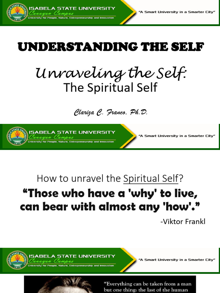 Topic 9 - Unraveling The Spritual Self | PDF | Spirituality
