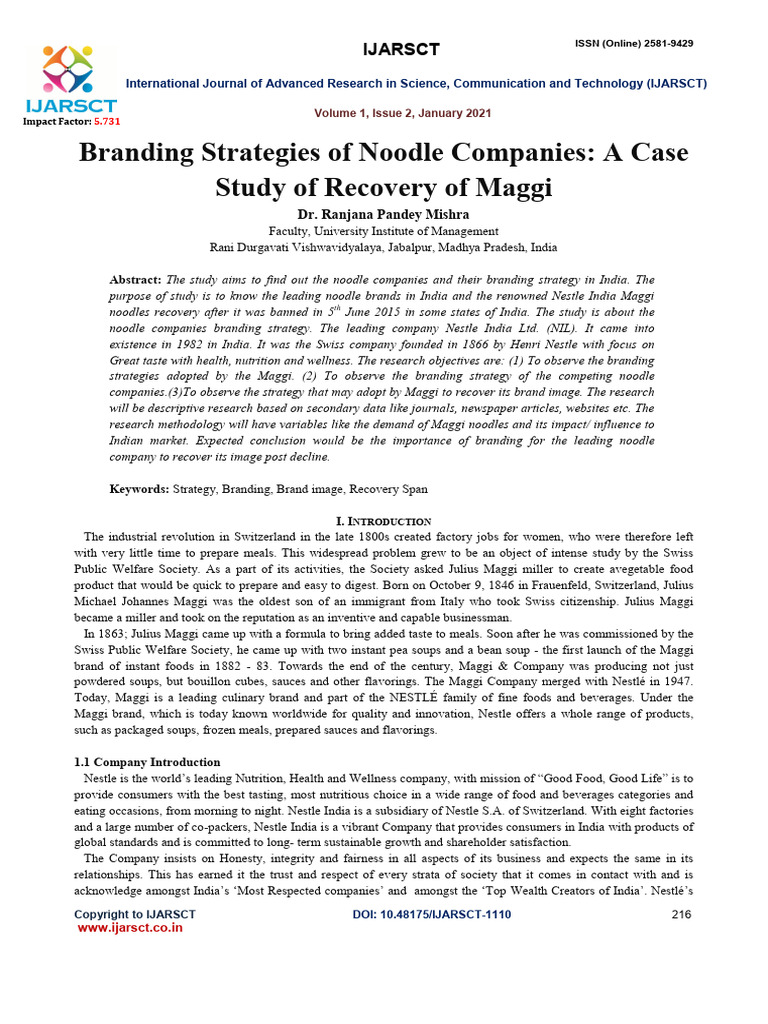 Paper 1110 | PDF | Brand | Foods