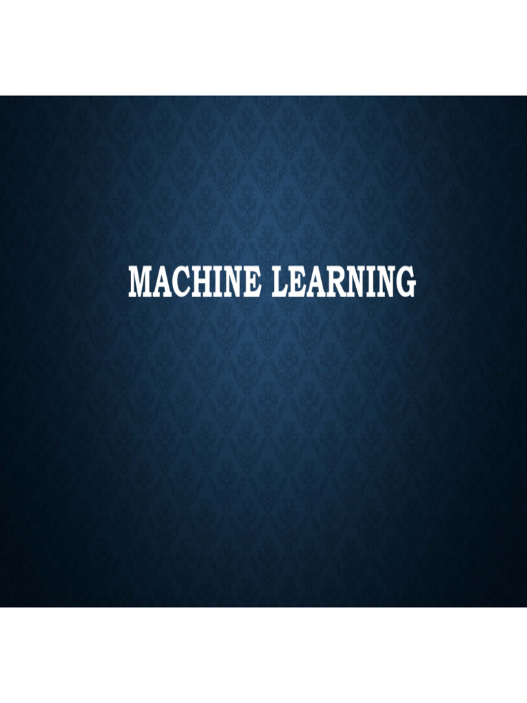 Session 4 - ML | PDF | Machine Learning | Data Mining