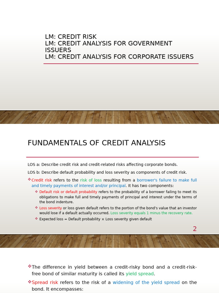 Corporate Credit Analysis Fundamentals | PDF | Debt | Bonds (Finance)