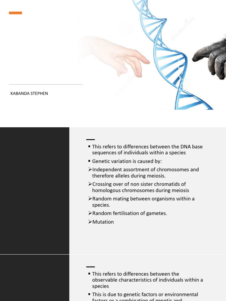 Genetic Variation and Natural Selection Explained | PDF | Natural ...