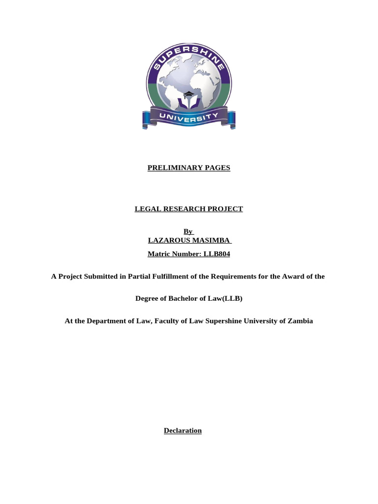 Legal Research Project | PDF | Surety | Precedent