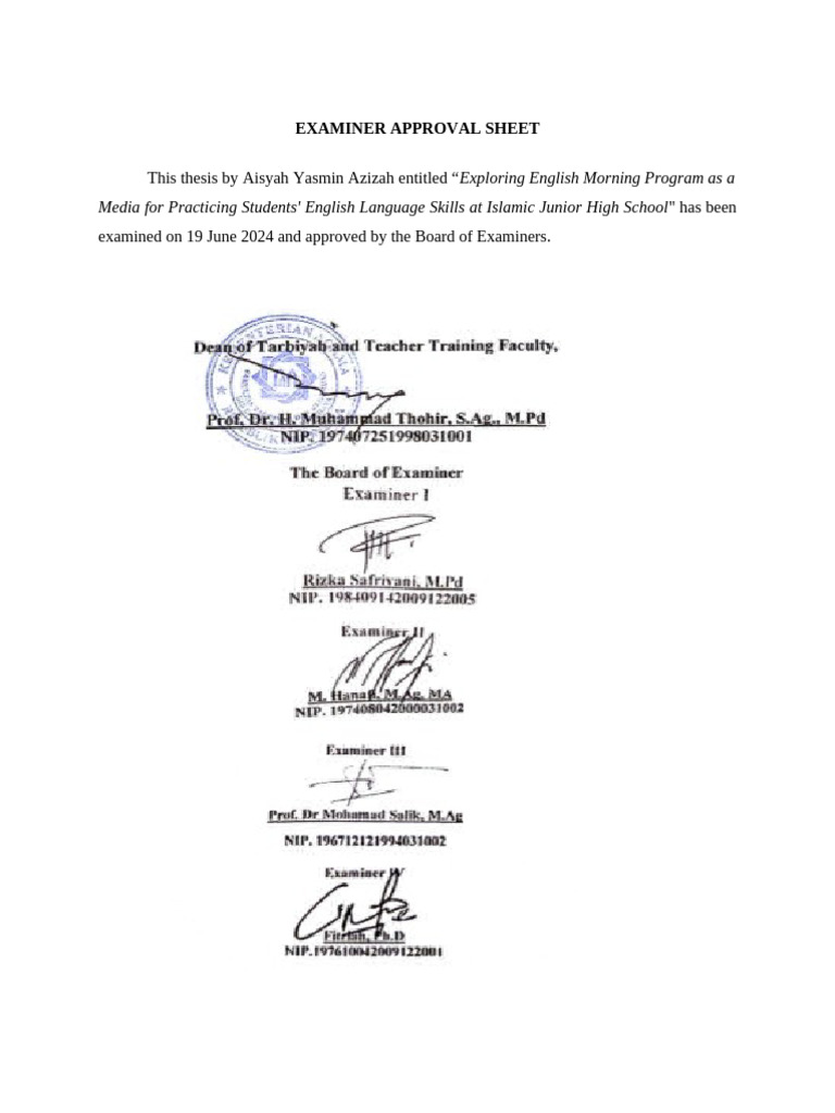 EXAMINER APPROVAL SHEET | PDF
