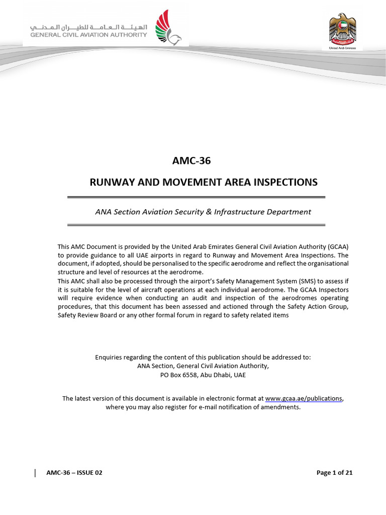 Runway Inspection Compliance Guide | PDF | Runway | Airport