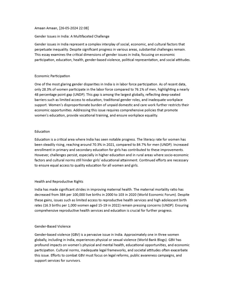 Gender and Education | PDF | Poverty | Poverty & Homelessness