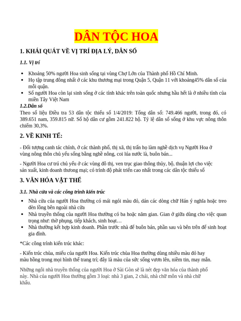 Dân T C Hoa | PDF