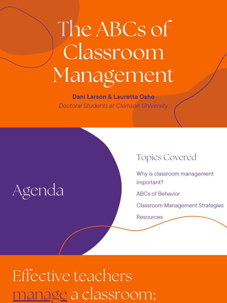 Classroom Management Strategies Explained | PDF | Classroom Management ...