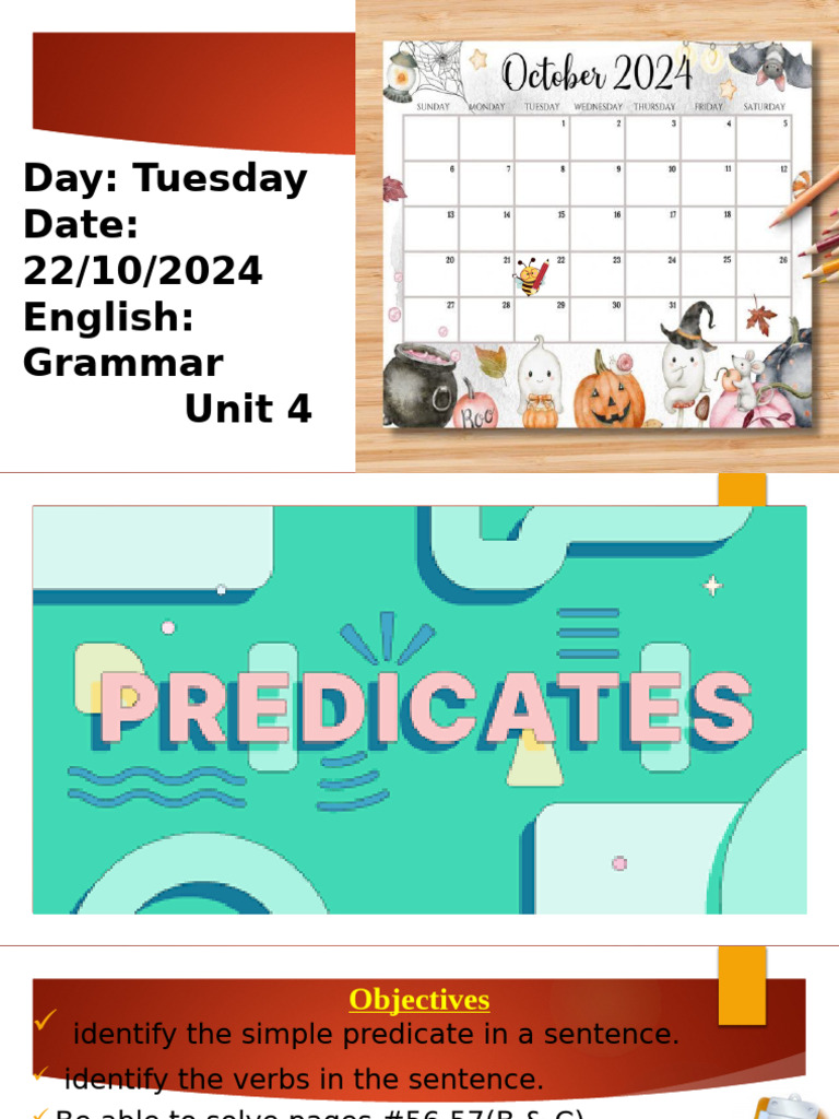 Understanding Compound Predicates | PDF | Subject (Grammar) | Sentence ...