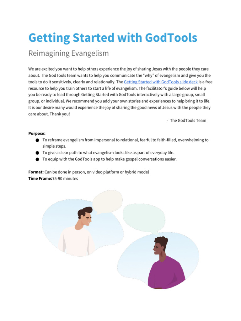 Introduction to GodTools App for Evangelism | PDF | Jesus | The Gospel