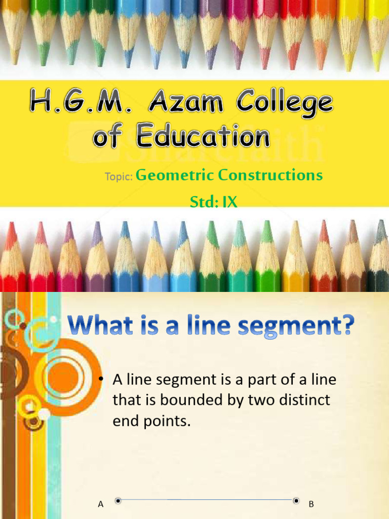 Geometric Constructions for IX Grade | PDF