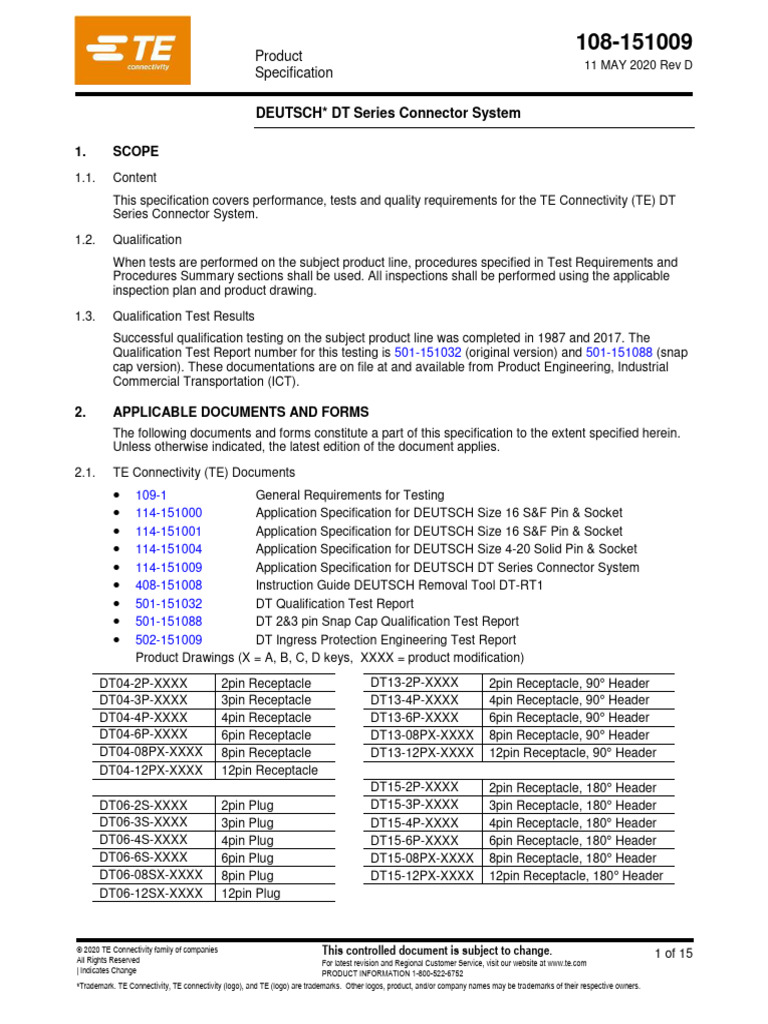 Eng SS 108-151009 D | PDF | Electrical Connector | Electrical ...
