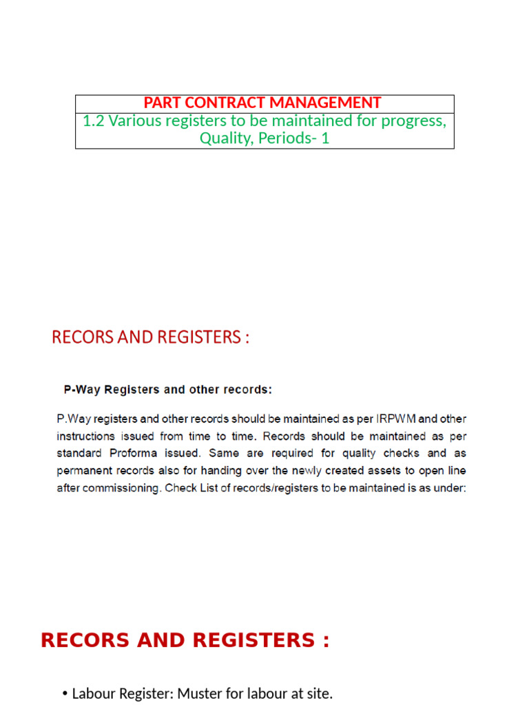 RF 1.2 Various Register... | PDF | Quality Assurance | Specification ...