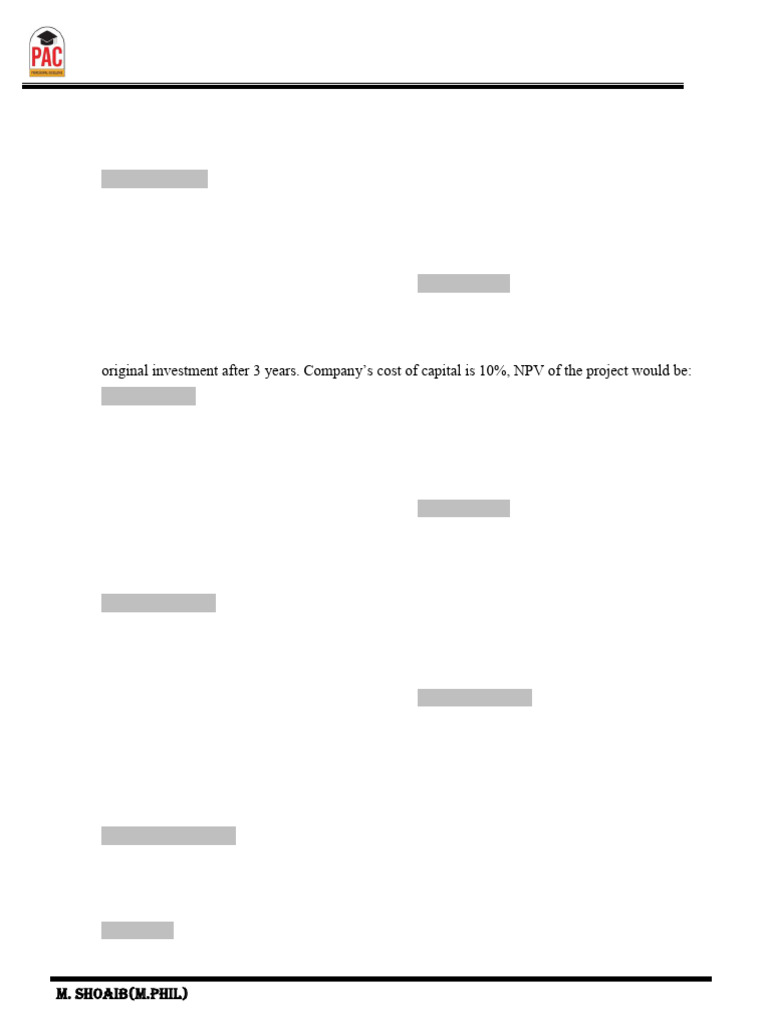 Chapter 06 Sol Pdf Net Present Value Present Value