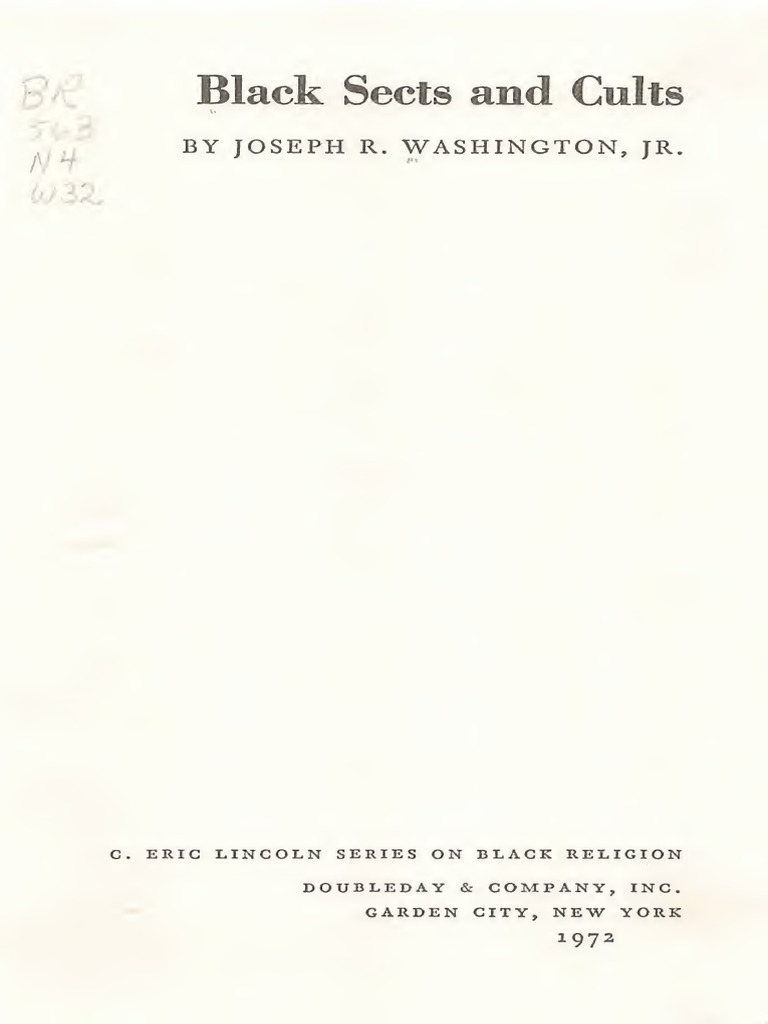 Understanding Black Sects and Cults | PDF | Messiah | Jesus
