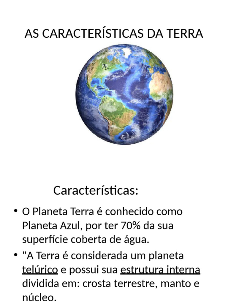 Características do Planeta Terra | PDF | Ciências Sociais