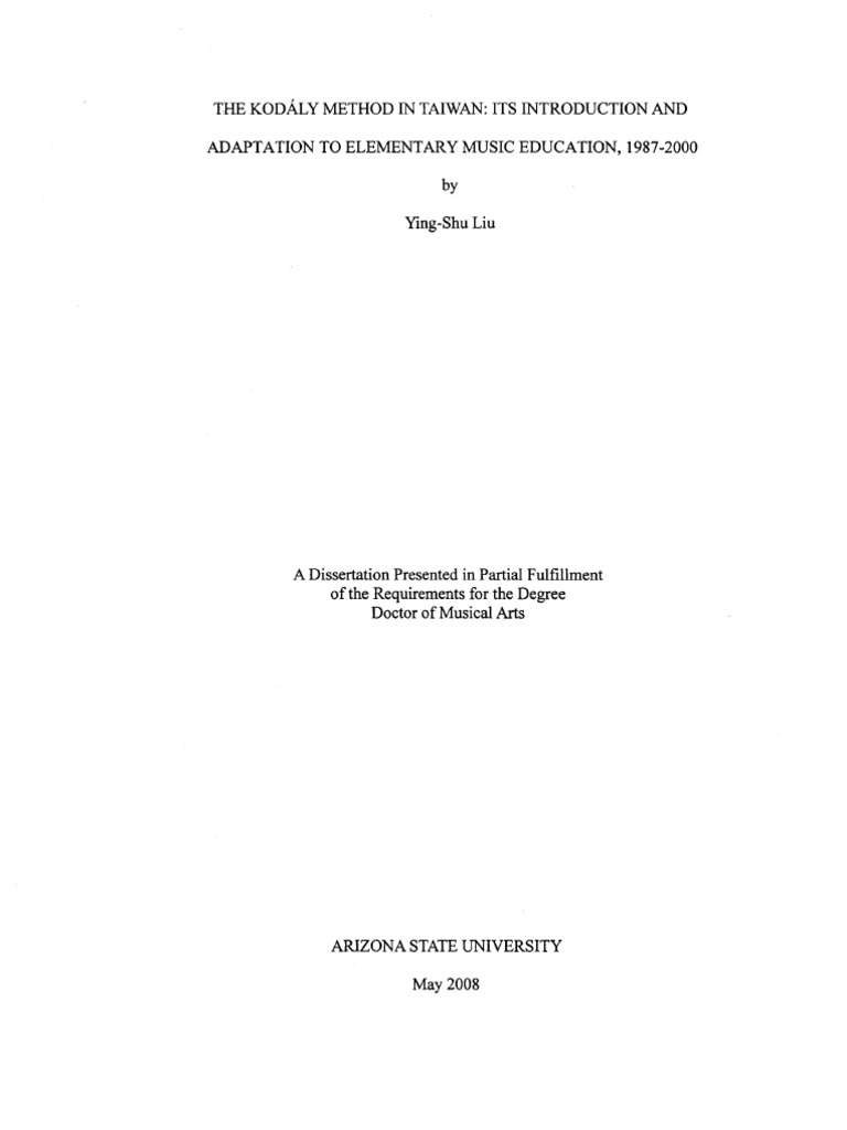 The Kodály Method in Taiwan | PDF | Human Rights | Data Management