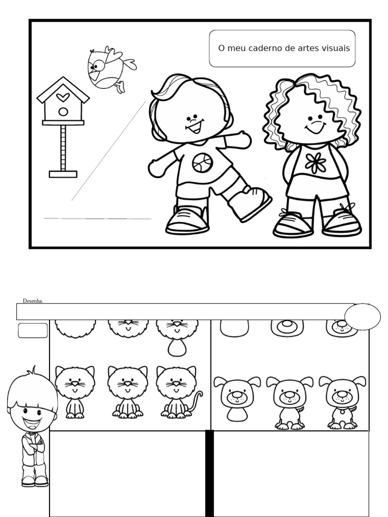 Caderno de Artes Visuais: Desenhos | PDF | Carreira e Crescimento