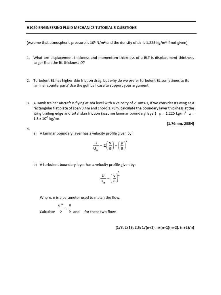 h1029+Engineering+Fluid+Mechanics+Tutorial+ +5 | PDF