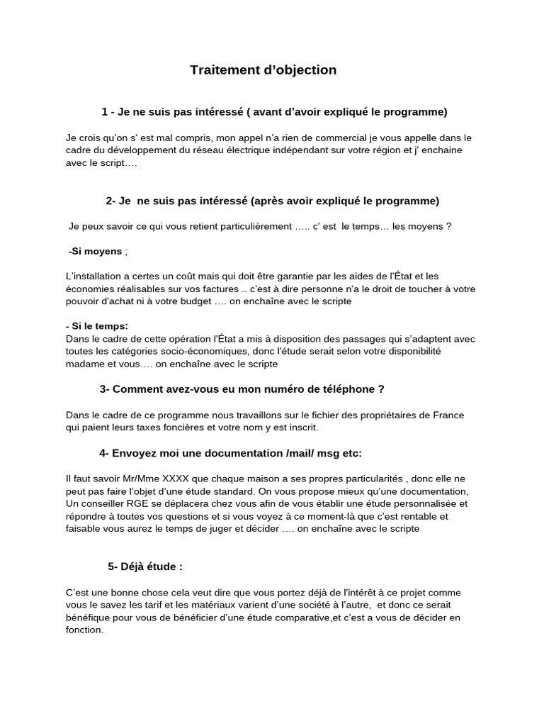 Objections | PDF | Recyclage