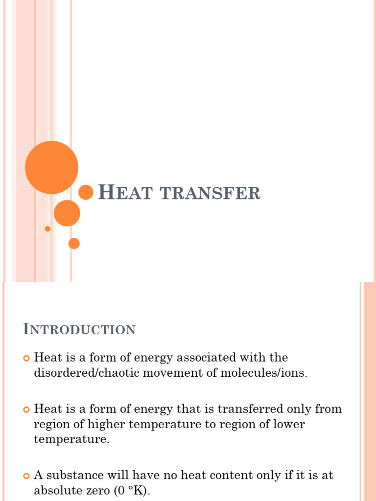 Heat Transfer | PDF | Heat Transfer | Thermal Conduction