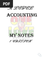O Level Accounting Study Notes | PDF | Debits And Credits | Bookkeeping