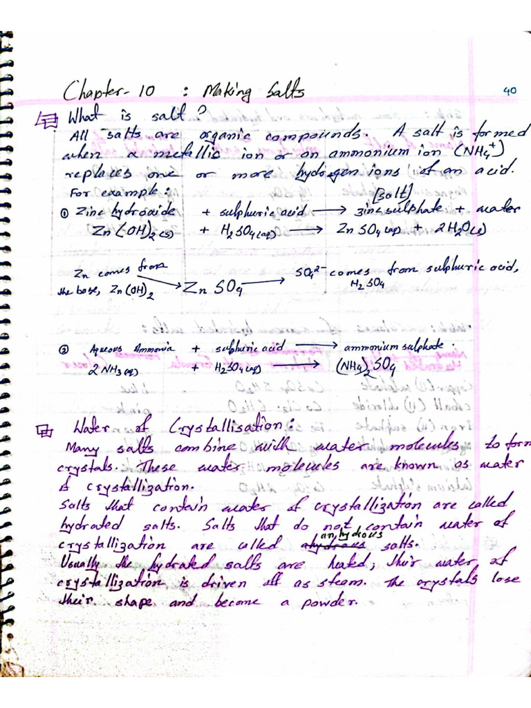 Chapter 10 Making Salts | PDF