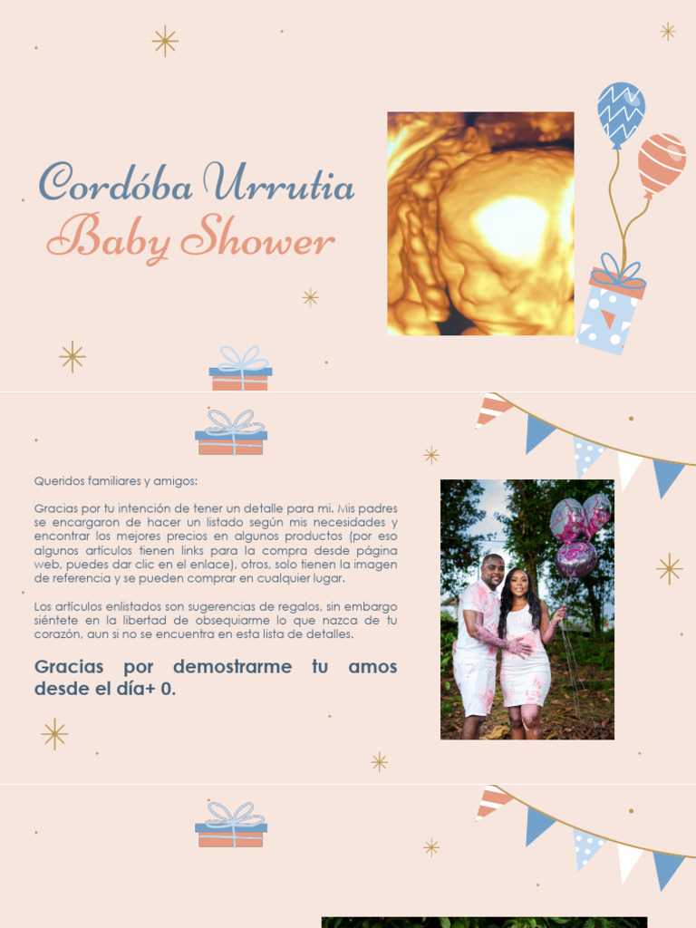Lista de Regalos para Baby Shower | PDF | Infancia | Etapas de la vida ...