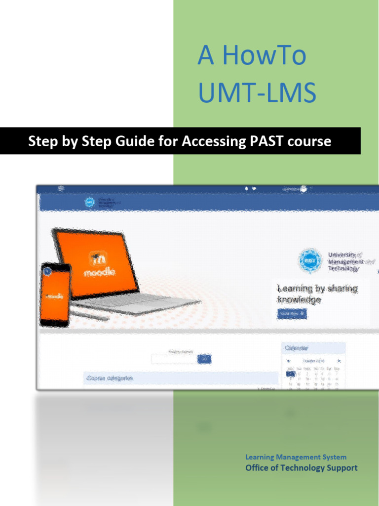 Accessing PAST Courses in UMT LMS | PDF | Business | Career & Growth