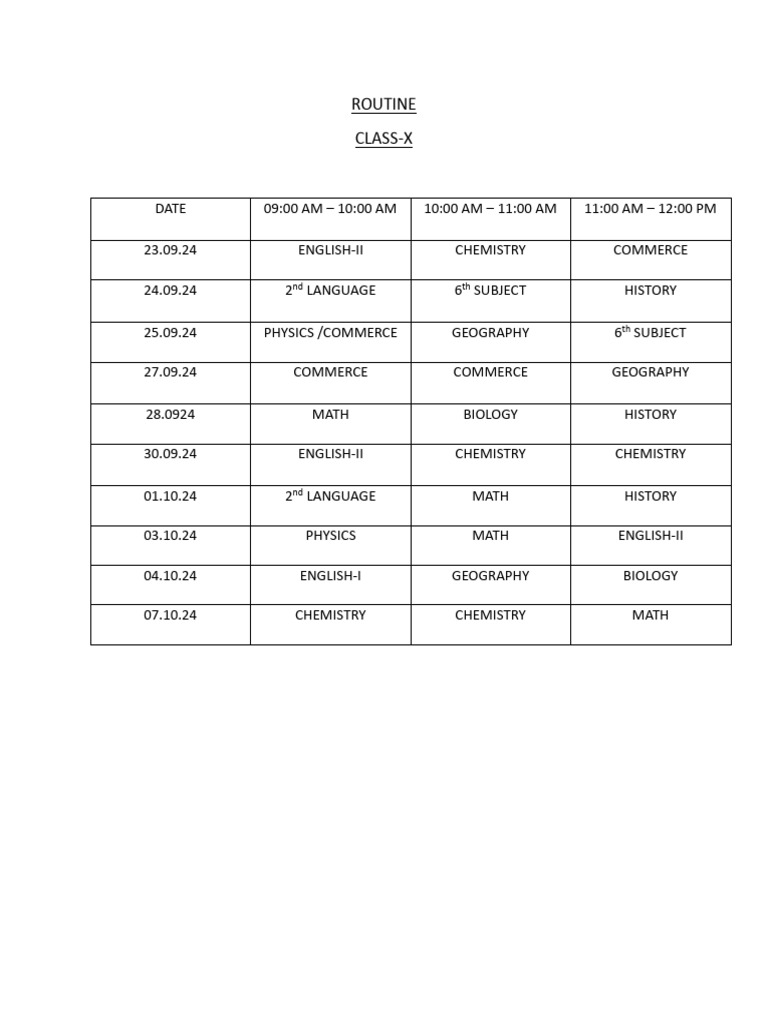 Routine | PDF