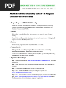 AICTE EduSkills Internship Cohort 10 Guidelines