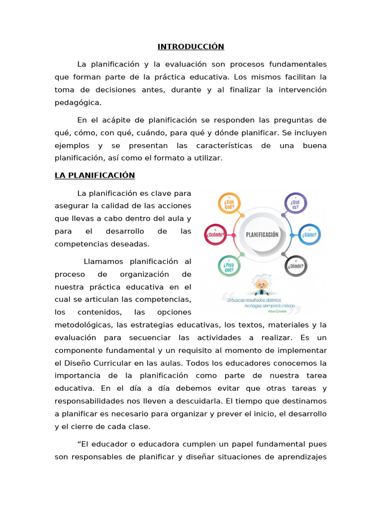Claves para una Planificación Educativa Efectiva | PDF | Evaluación ...
