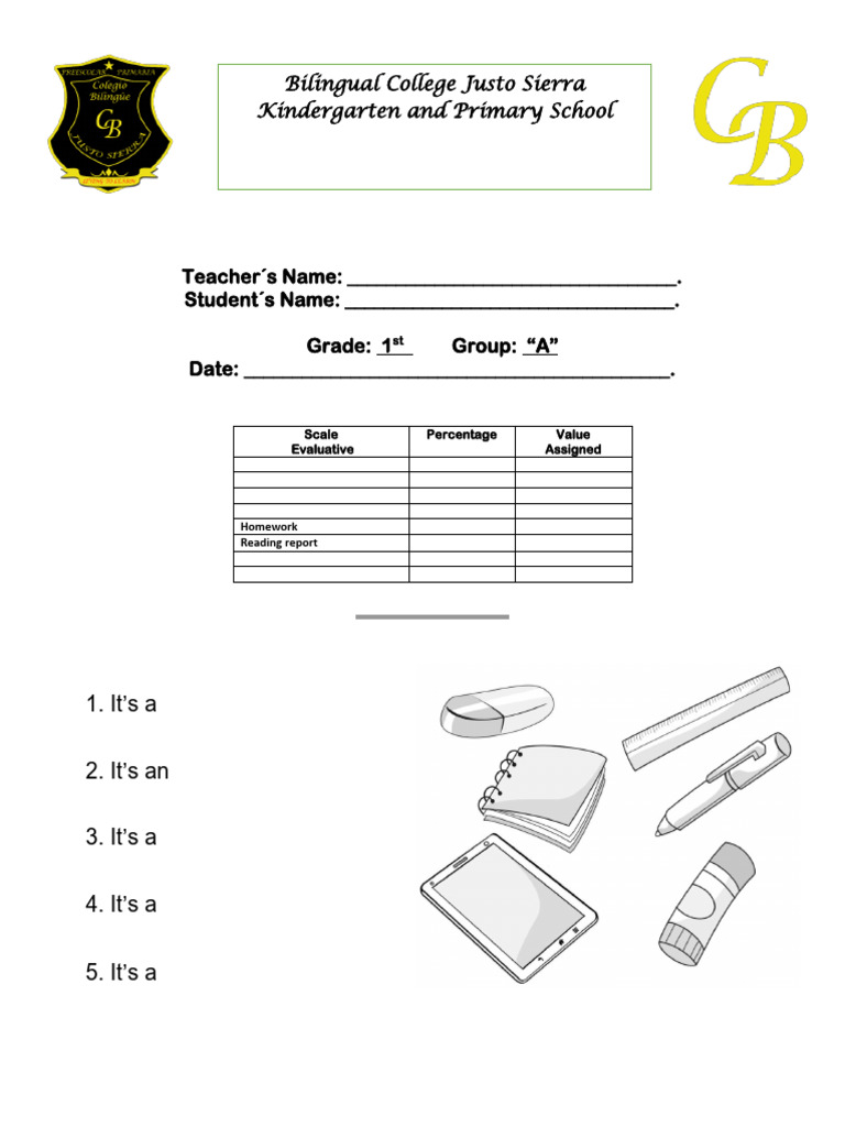 Study Guide 1st Grade 1bim | PDF | Language Arts & Discipline