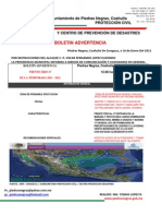 Boletin Advertencia Frente Frio No. 27 (Lunes 16 Enero 2012)